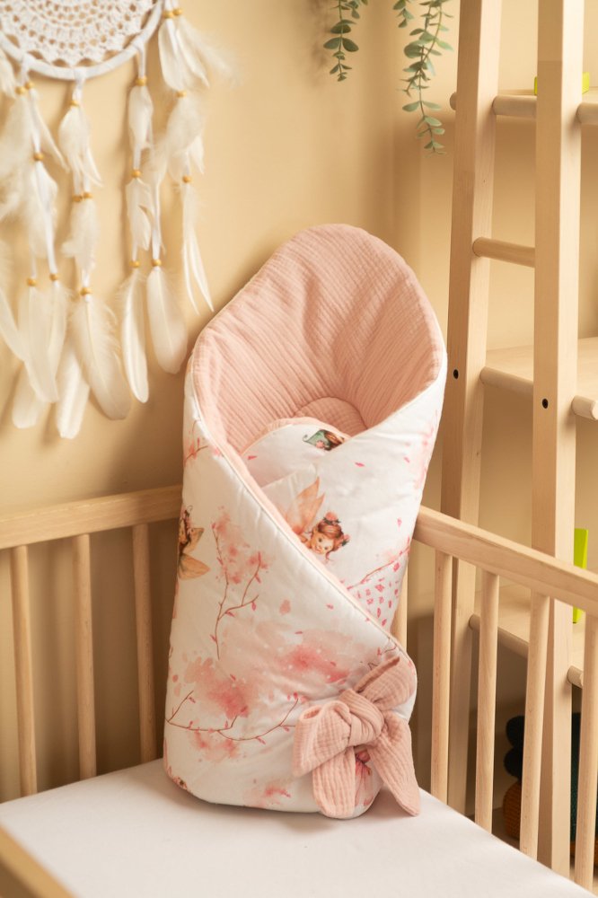 Υπνόσακος-Φάκελος 75x75cm Muslin Sensillo Pink Fairy - Image 4
