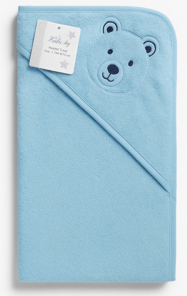 Μπουρνουζοπετσέτα 75x75cm Beboulino Light Blue Bear Fr