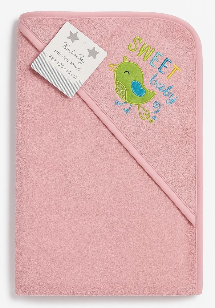 Μπουρνουζοπετσέτα 75x75cm Beboulino Pink Sweet Baby Fr
