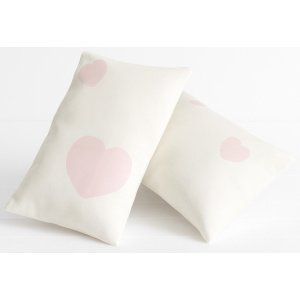 Μαξιλαροθήκες Σετ 2τμχ 20x30cm Beboulino U&Me Pink Hearts