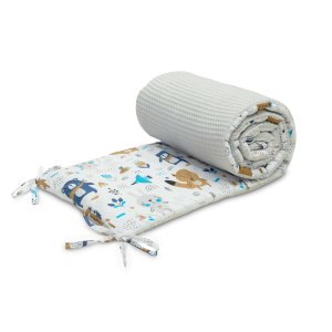 Πάντα 30x180cm Waffle Sensillo Forest Animals Light Grey