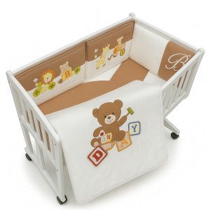Σετ Προίκας Λίκνου 6τμχ Beboulino Baby Bear