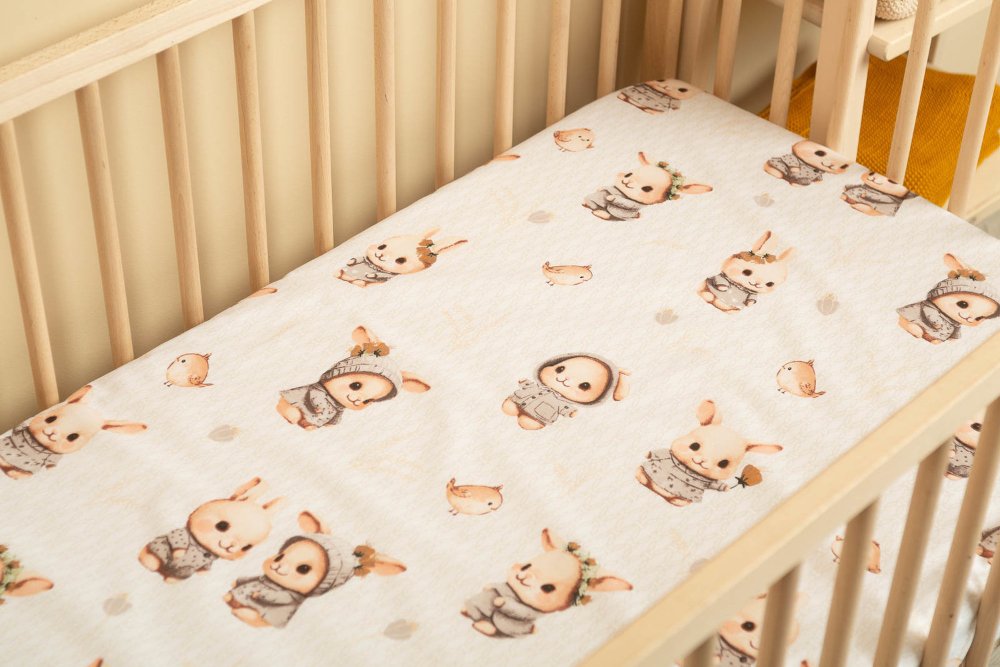 Σεντόνι με Λάστιχο 60x120cm Sensillo Bunnies - Image 4