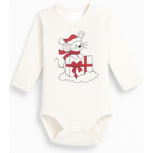 Κορμάκι Μακρυμάνικο Rabbit Cloud Venere White