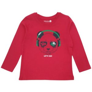 Μπλουζάκι Μακρυμάνικο Let΄s Go Music Venere Red