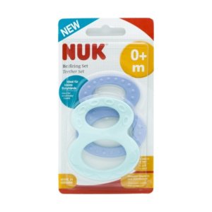 Μασητικά 2τμχ +0m Blue Green NUK