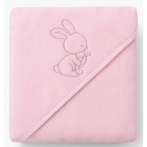 Παιδική Μπουρνουζοπετσέτα 80x80cm Lorelli Rabbit Pink