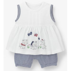 Φορμάκι Καλοκαιρινό Cats White Blue