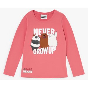 Μπλουζάκι Μακρυμάνικο We Bare Bears Pink