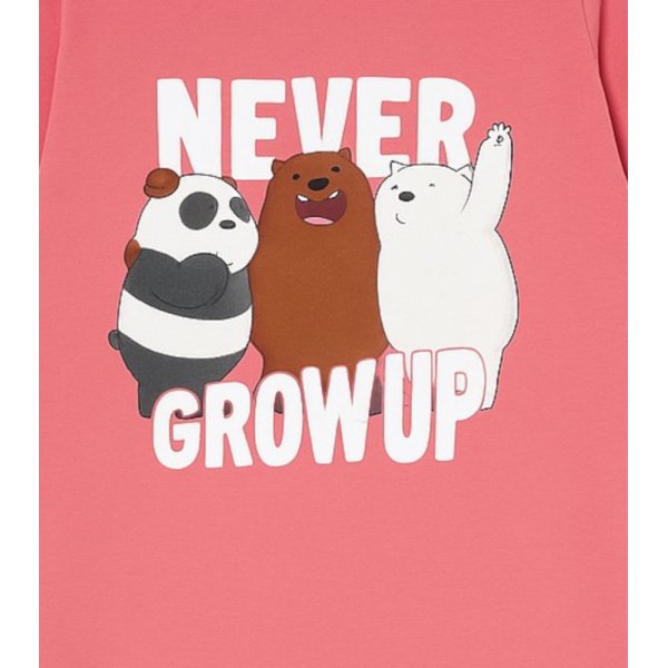 Μπλουζάκι Μακρυμάνικο We Bare Bears Pink - Image 2