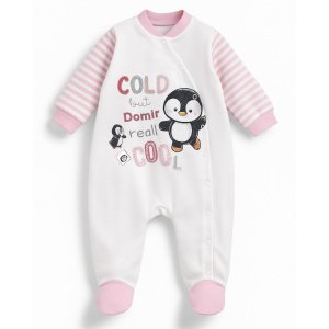 Φορμάκι Μακρυμάνικο Βελουτέ Pink Domina Penguin