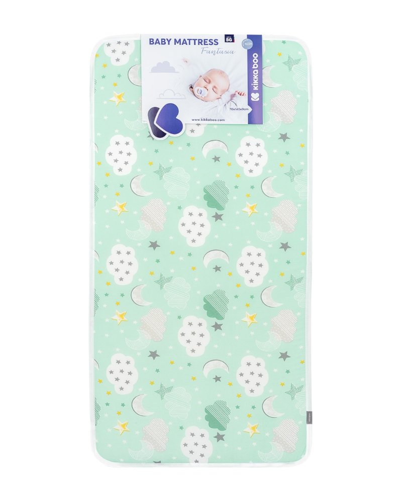 Στρώμα Αφρού 70x140x9cm Fantasia Kikka boo Clouds Mint - Image 2
