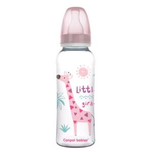 Στενό Μπουκάλι 250ml PP Africa Canpol Pink 59/