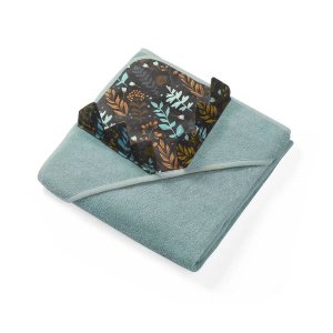 Πετσέτα Μπάνιου με Αυτιά 100x100cm Hedgehog Spines Babyono Green