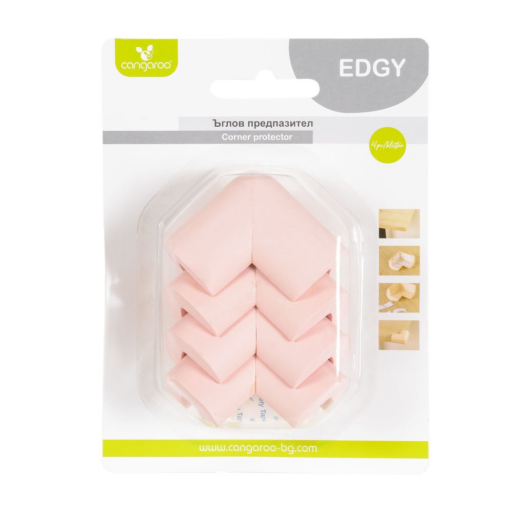 Προστατευτικά Γωνιών 4τμχ Edgy Cangaroo Pink