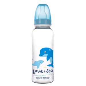 Στενό Μπουκάλι 250ml +12m PP Love & Sea Canpol Blue 59/
