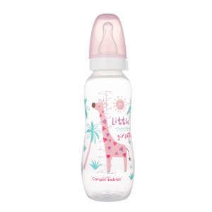 Στενό Μπουκάλι 330ml +12m PP Africa Canpol Pink 59/
