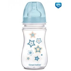Μπουκάλι με Φαρδύ Λαιμό κατά των Κολικών 240 ml CANPOL 35/217 Easystart Blue