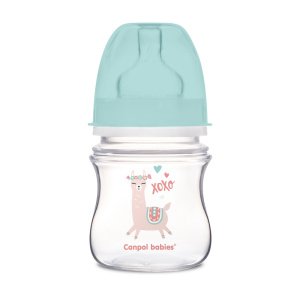 Μπουκάλι με Φαρδύ Λαιμό Κατά των Κολικών 120ml +0m Easystart Canpol Mint 35/
