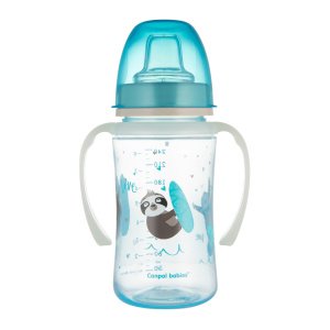 Εκπαιδευτικό Κύπελλο με Λαβές 240ml +6m Exotic Animals Canpol Blue 35/