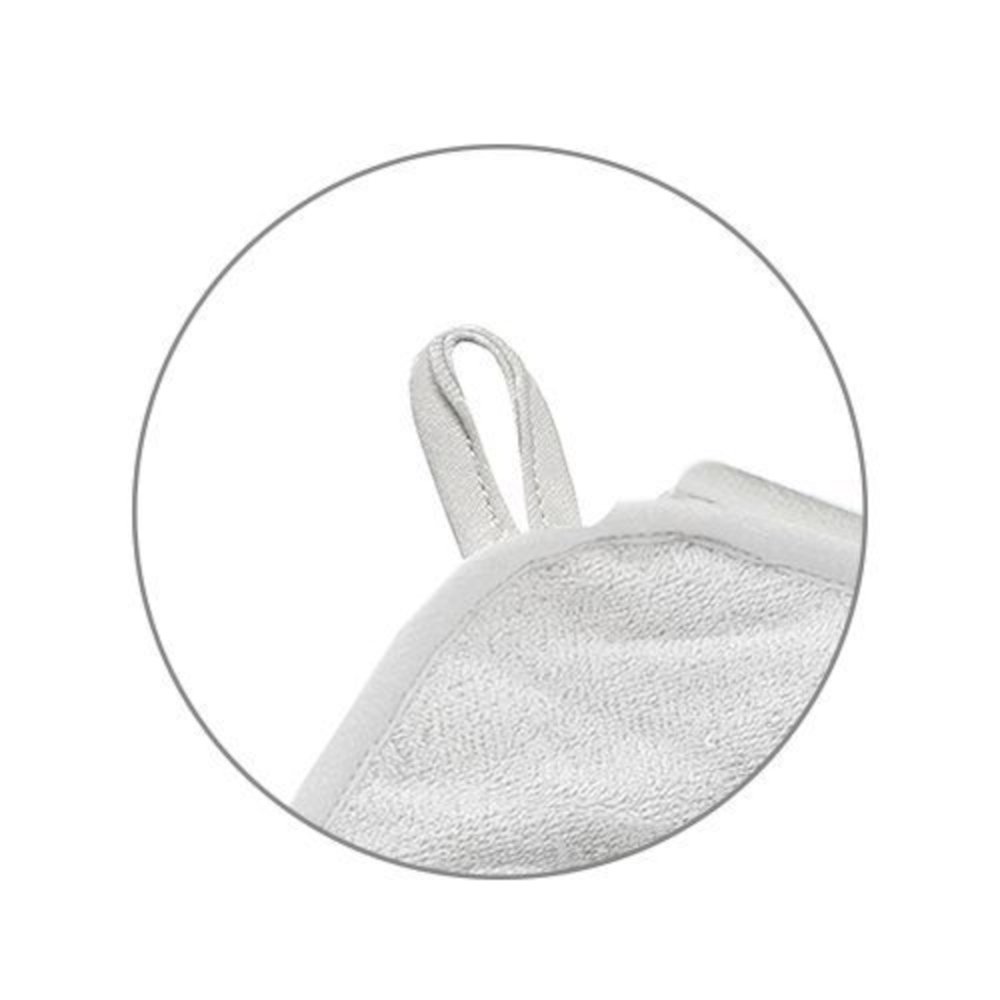 Μπουρνούζι με Κουκούλα Μπαμπού 100x100cm Babyono Grey 1553/ - Image 4