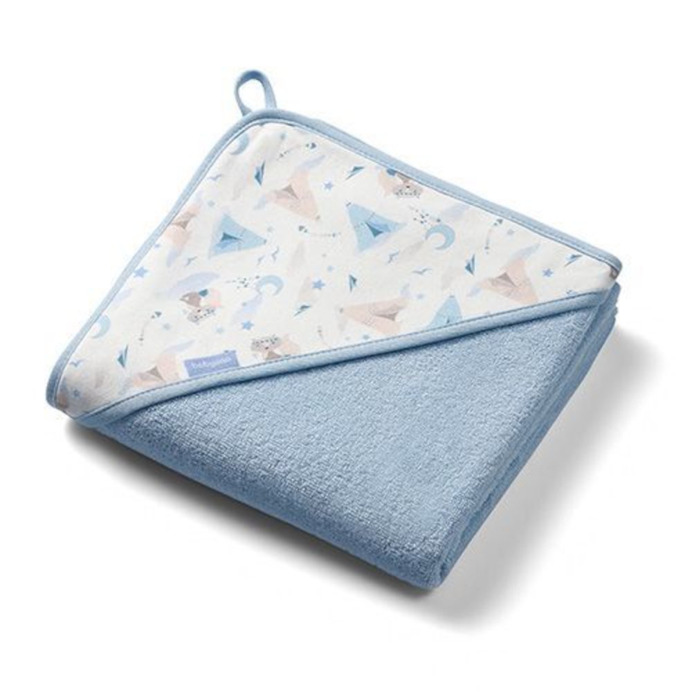 Πετσέτα με Κουκούλα Terry 100x100cm Babyono Blue 1552/