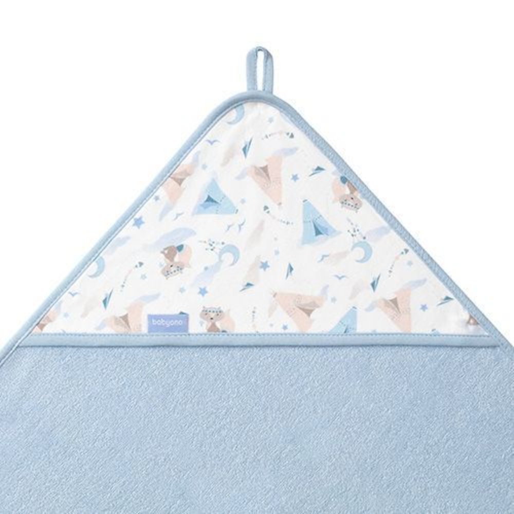 Πετσέτα με Κουκούλα Terry 100x100cm Babyono Blue 1552/ - Image 4