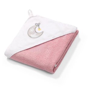 Πετσέτα με Κουκούλα 85x85cm Babyono Pink 144/