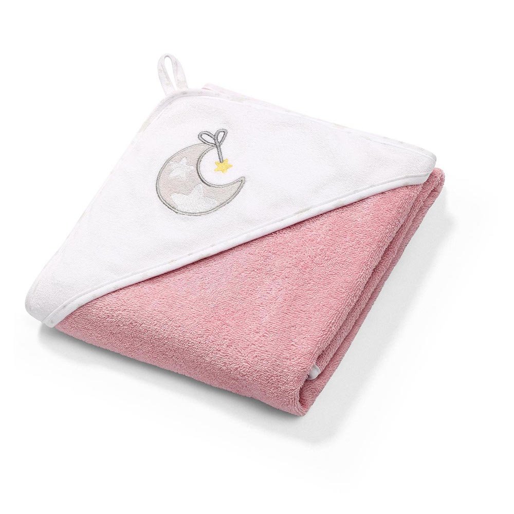 Πετσέτα με Κουκούλα 85x85cm Babyono Pink 144/
