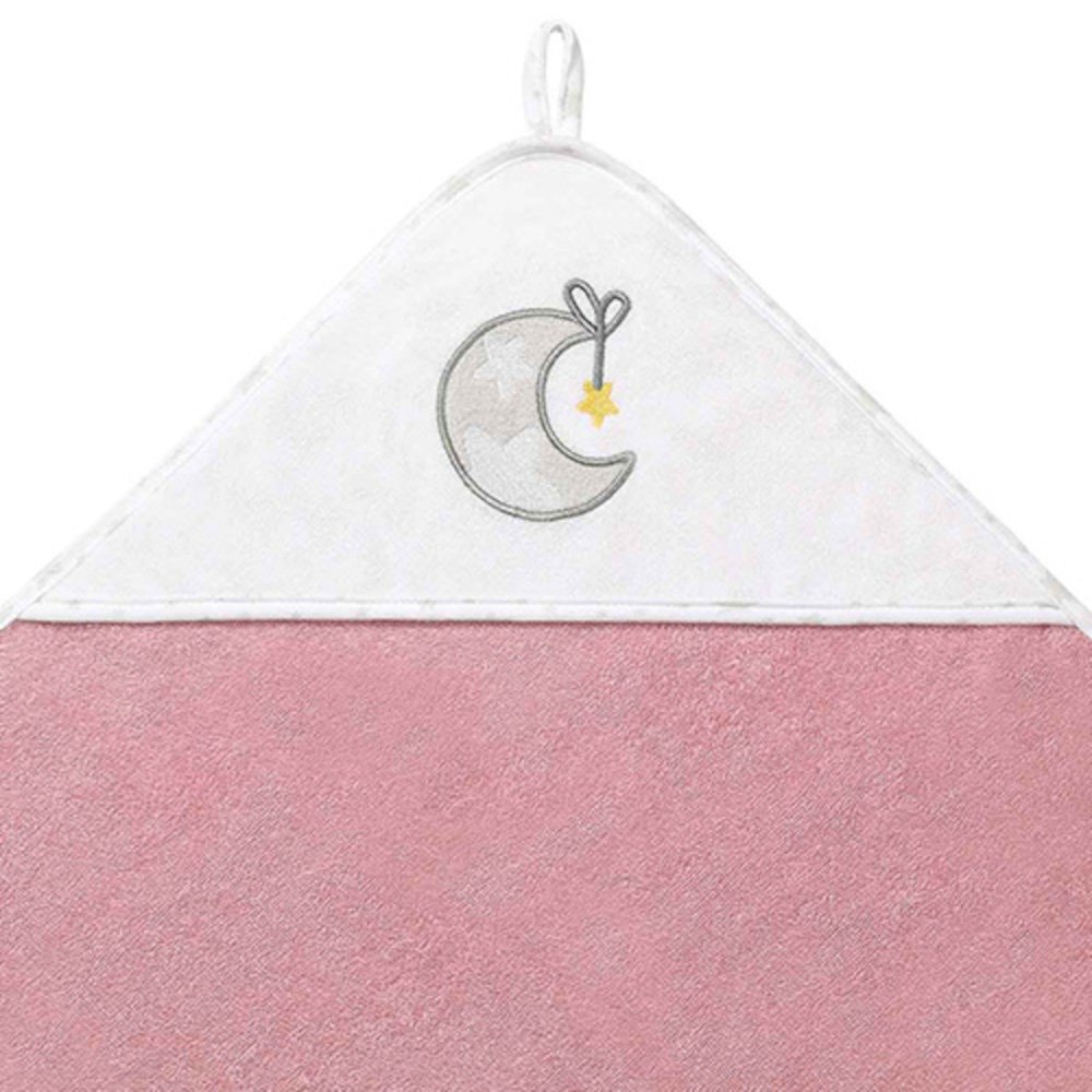 Πετσέτα με Κουκούλα 85x85cm Babyono Pink 144/ - Image 2