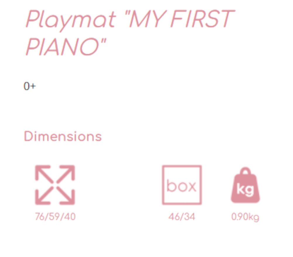 Γυμναστήριο 73x60cm My First Piano Blue - Image 6