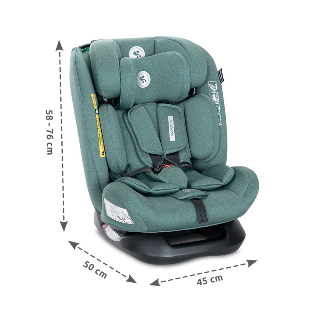 Κάθισμα Αυτοκινήτου 40-150cm i-size Scorpius Lorelli Green Pine - Image 4