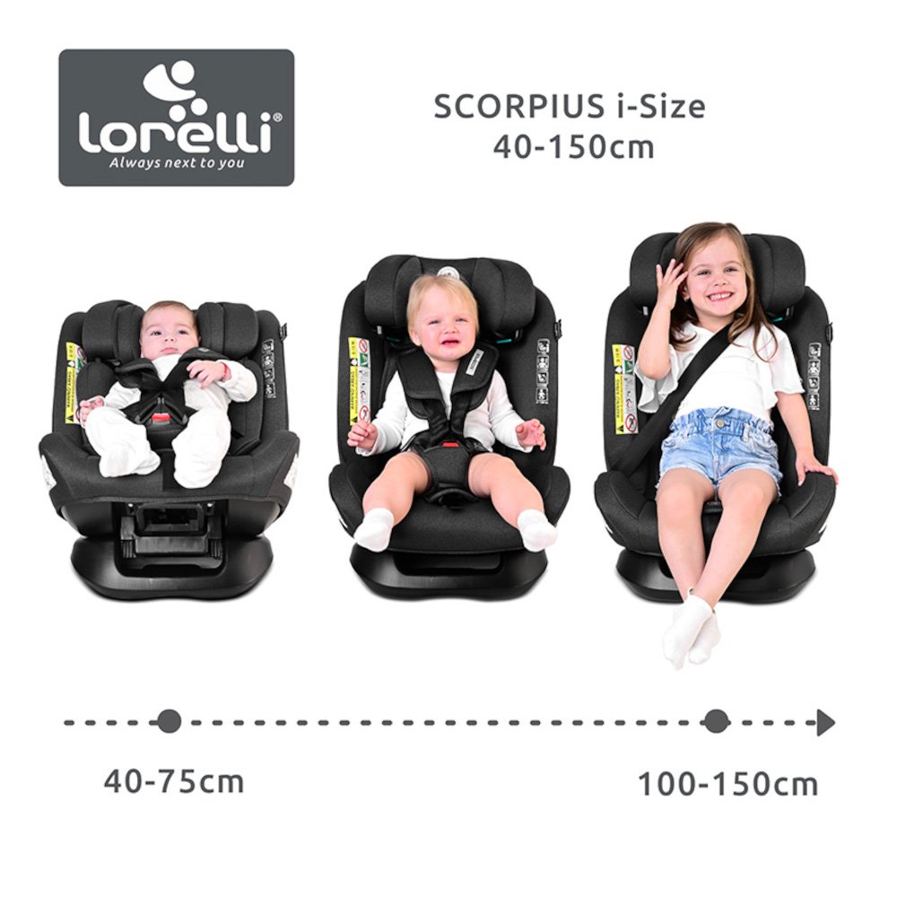 Κάθισμα Αυτοκινήτου 40-150cm i-size Scorpius Lorelli Green Pine - Image 5