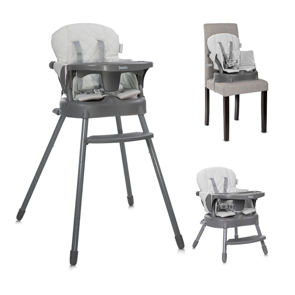 Καρεκλάκι Φαγητού 3σε1 Siesta Lorelli Grey Leather - Image 3