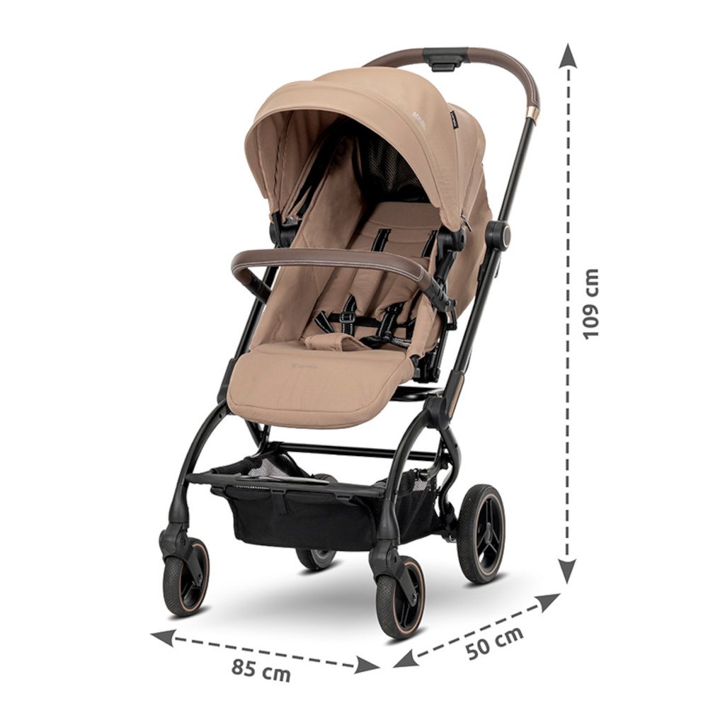 Παιδικό Καρότσι Περιστρεφόμενο 360° έως 22kg Makaya Lorelli Black - Image 4