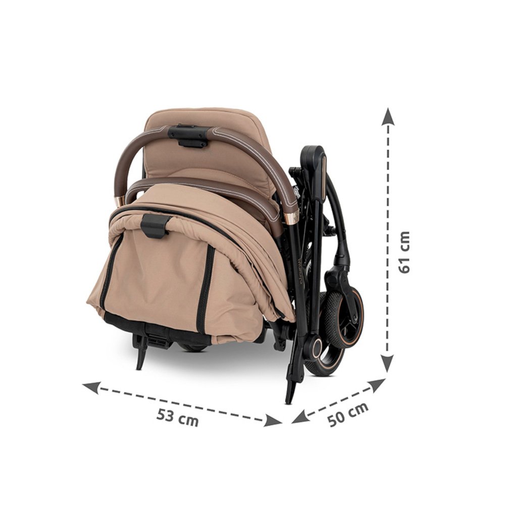Παιδικό Καρότσι Περιστρεφόμενο 360° έως 22kg Makaya Lorelli Black - Image 5