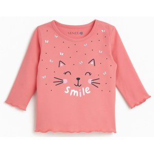 Μπλουζάκι Μακρυμάνικο Smile Venere Pink