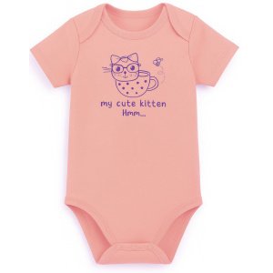 Κορμάκι Κοντομάνικο My Cute Kitten Beboulino Pink