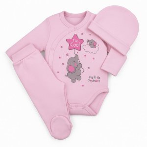 Σετ Νεογέννητου My Little Elephant Beboulino Pink