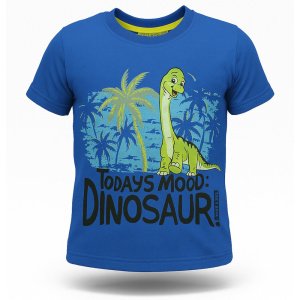 Μπλούζα Κοντομάνικη Today's Blue Mood Dinosaur First Kids