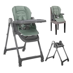 Καρεκλάκι Φαγητού 3σε1 Chef Lorelli Green Leather