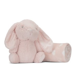 Κουβέρτα με Παιχνίδι 90x75cm Nappy Lorelli Pink Bunny