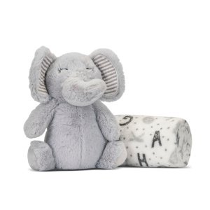 Κουβέρτα με Παιχνίδι 90x75cm Nappy Lorelli Grey Elephant
