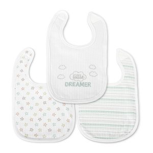 Βρεφικές Σαλιάρες με Velcro 3τμχ Newborn Natural Lorelli Uni