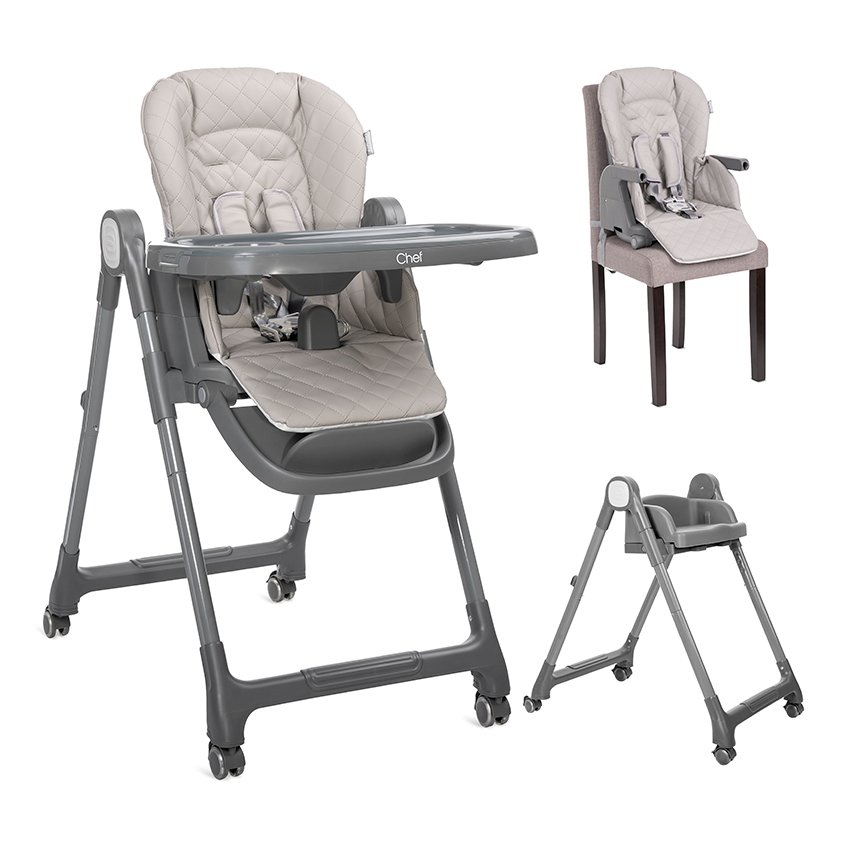 Καρεκλάκι Φαγητού 3σε1 Chef Lorelli Beige Leather