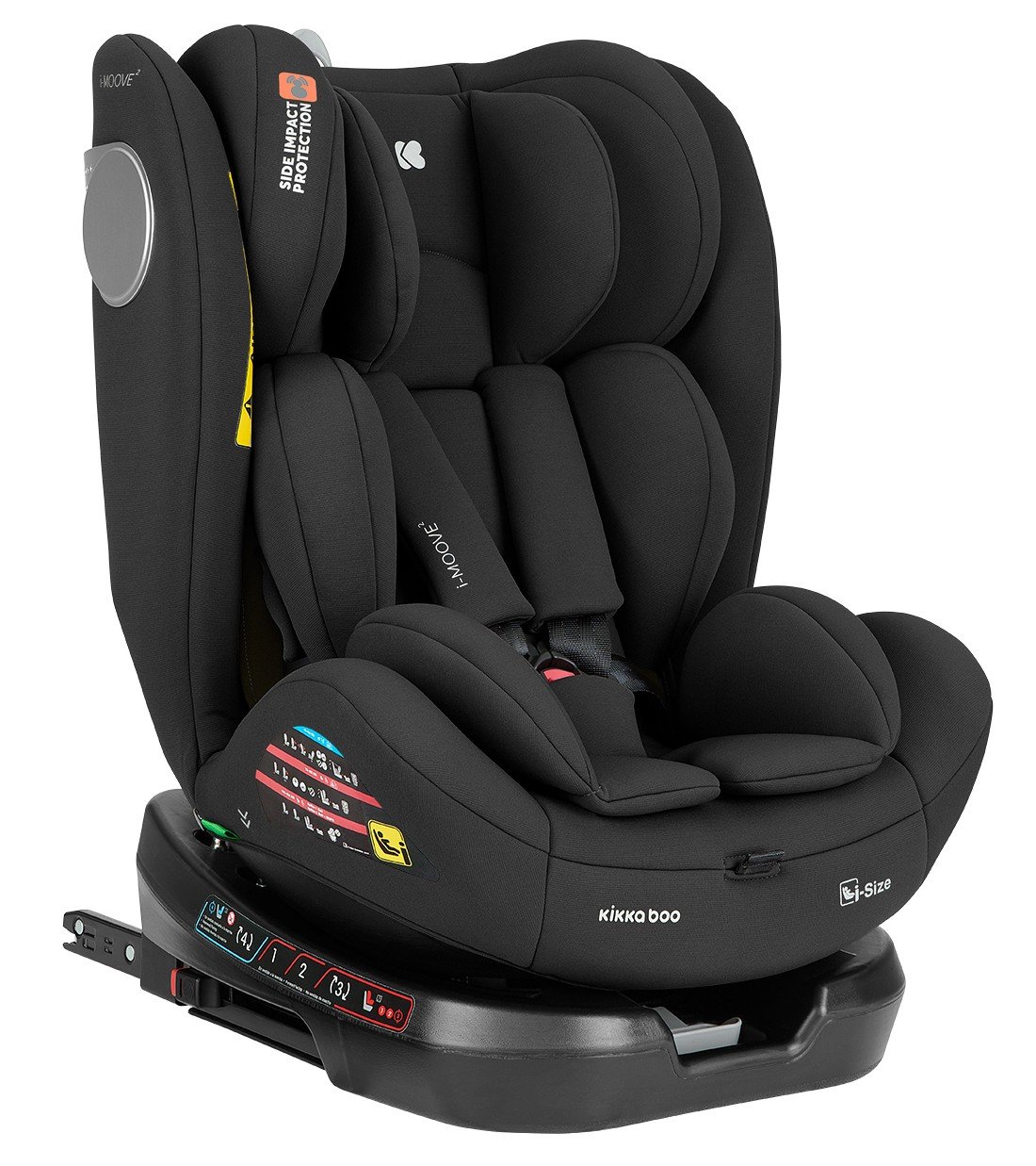 Κάθισμα Αυτοκινήτου i-moove Isofix i-Size 40-150cm (0-36kg) 360° Kikka boo Black
