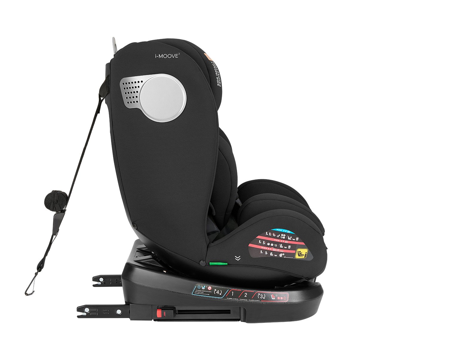 Κάθισμα Αυτοκινήτου i-moove Isofix i-Size 40-150cm (0-36kg) 360° Kikka boo Black - Image 5