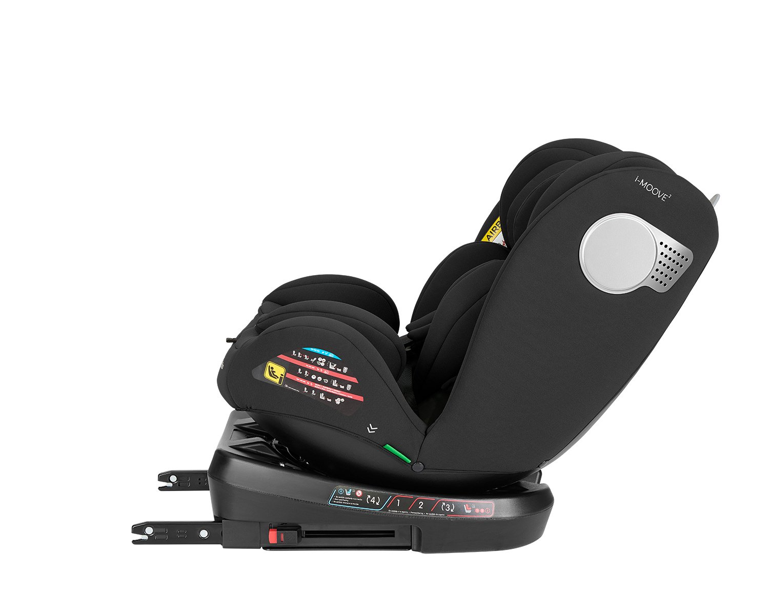 Κάθισμα Αυτοκινήτου i-moove Isofix i-Size 40-150cm (0-36kg) 360° Kikka boo Black - Image 9