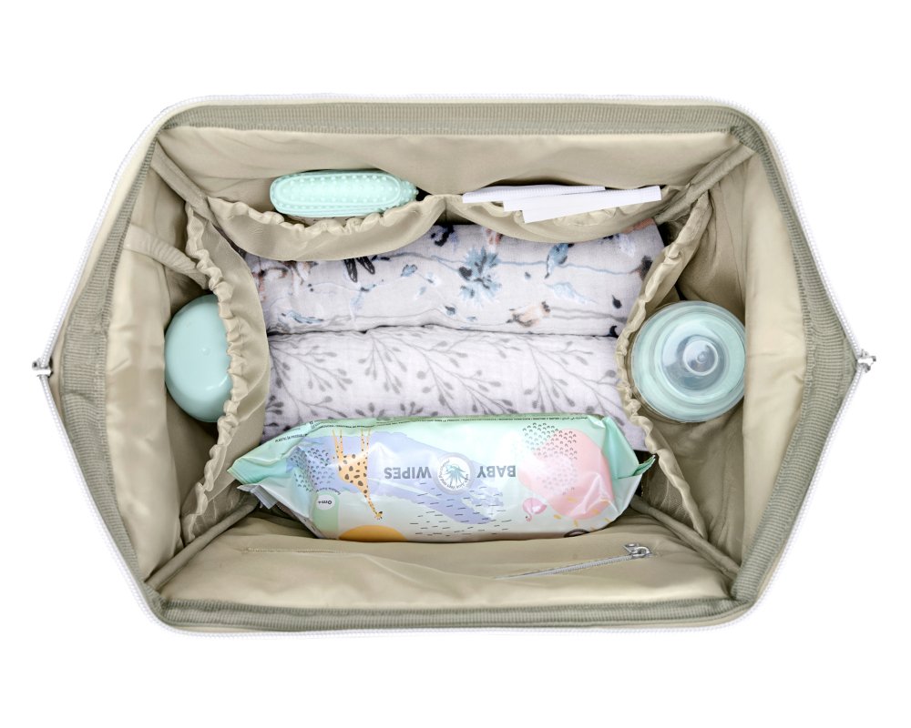 Τσάντα με Αλλαξιέρα Siena Lux Kikka boo Garden Beige - Image 5