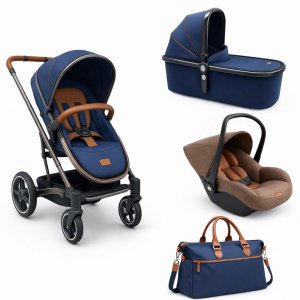 Καρότσι 3σε1 με ξεχωριστό Πορτ μπεμπέ και Car Seat Divaina Kikka boo True Blue